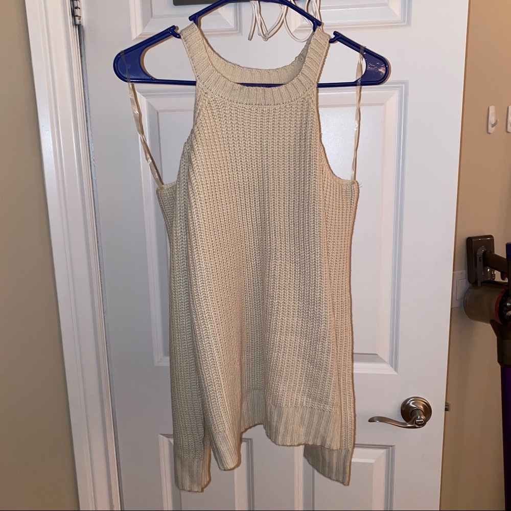 Off shoulder sweater